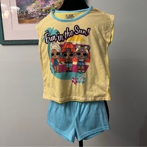 LOL PJs Yellow and Blue Size 6